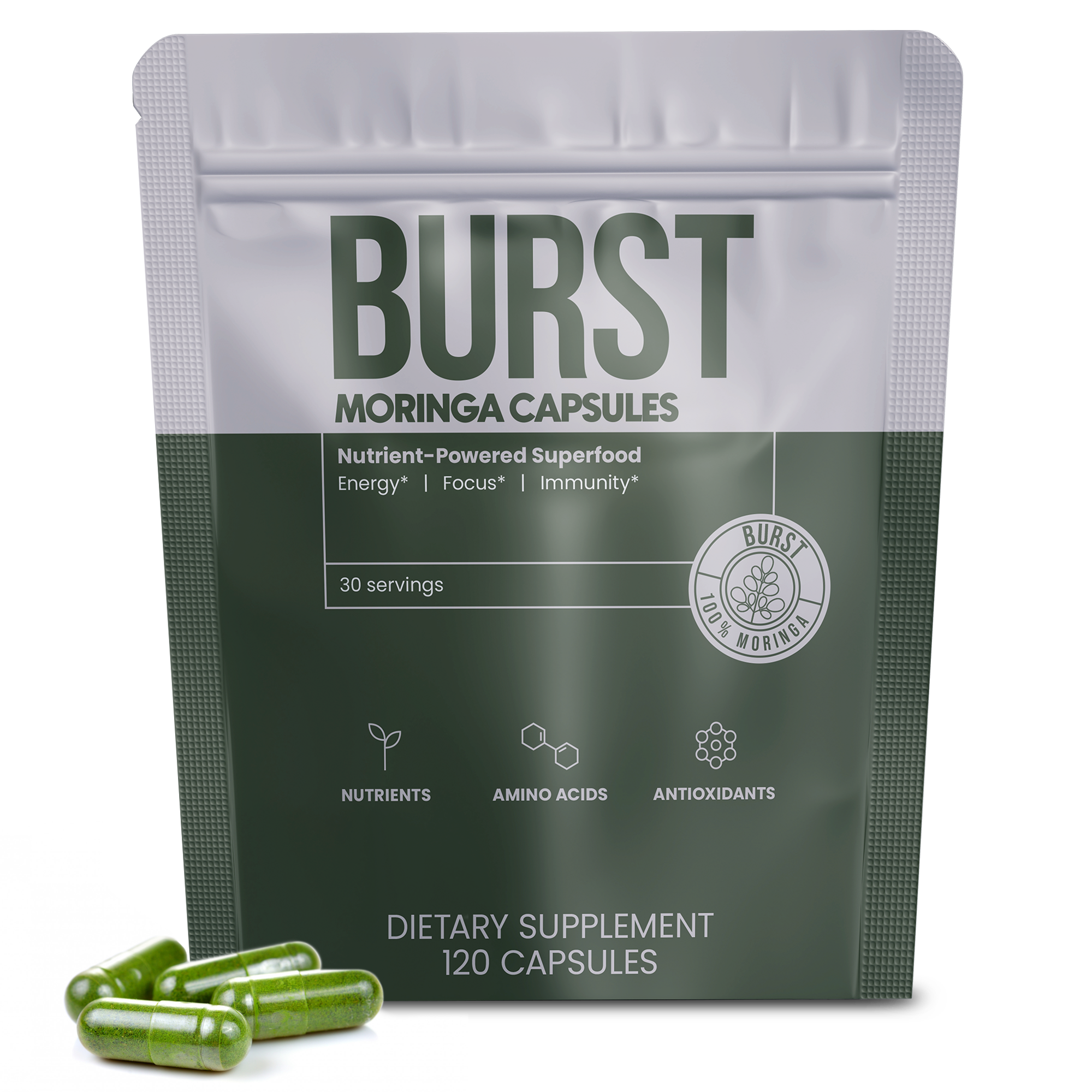 Moringa Capsules - 30 Day Supply