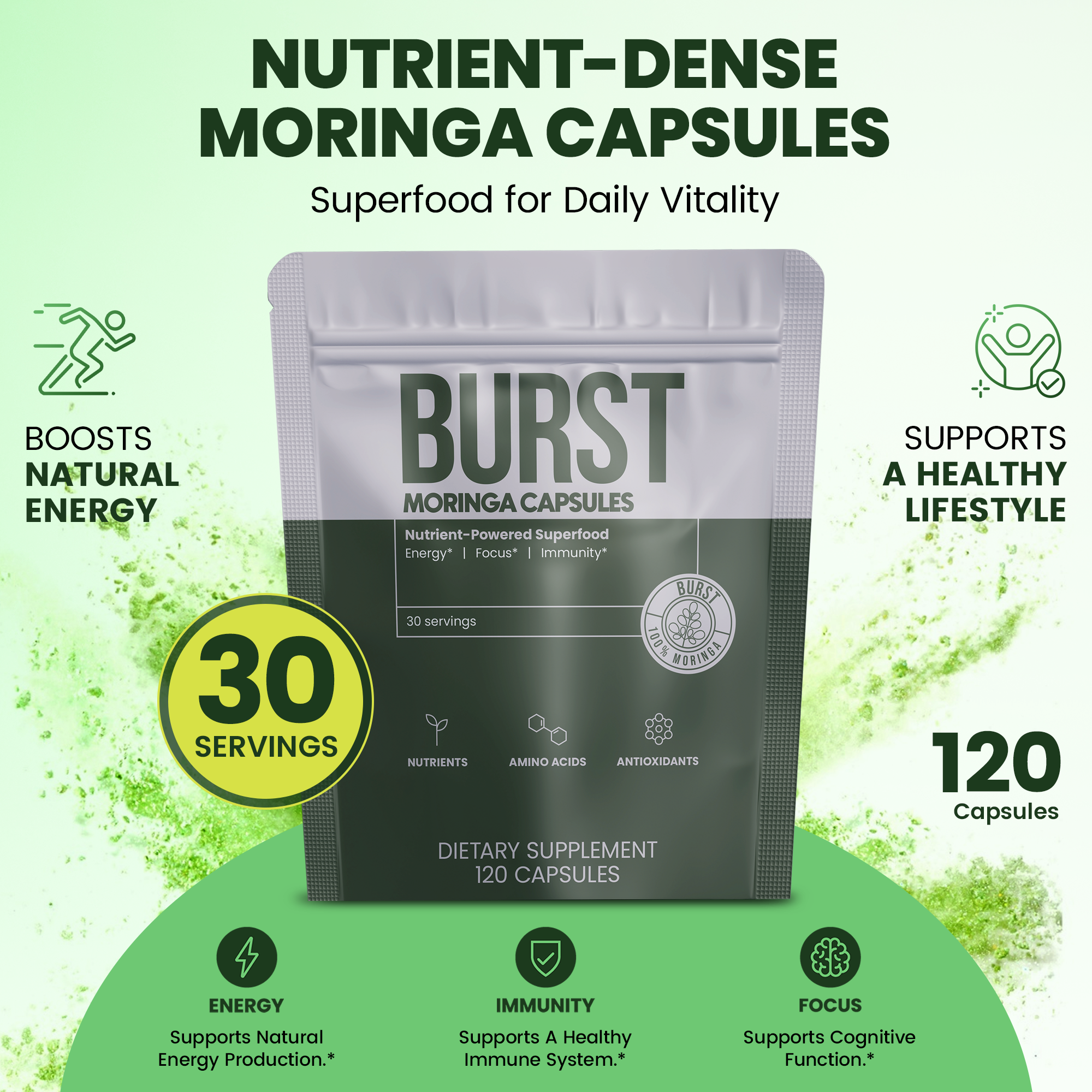 Moringa Capsules - 30 Day Supply