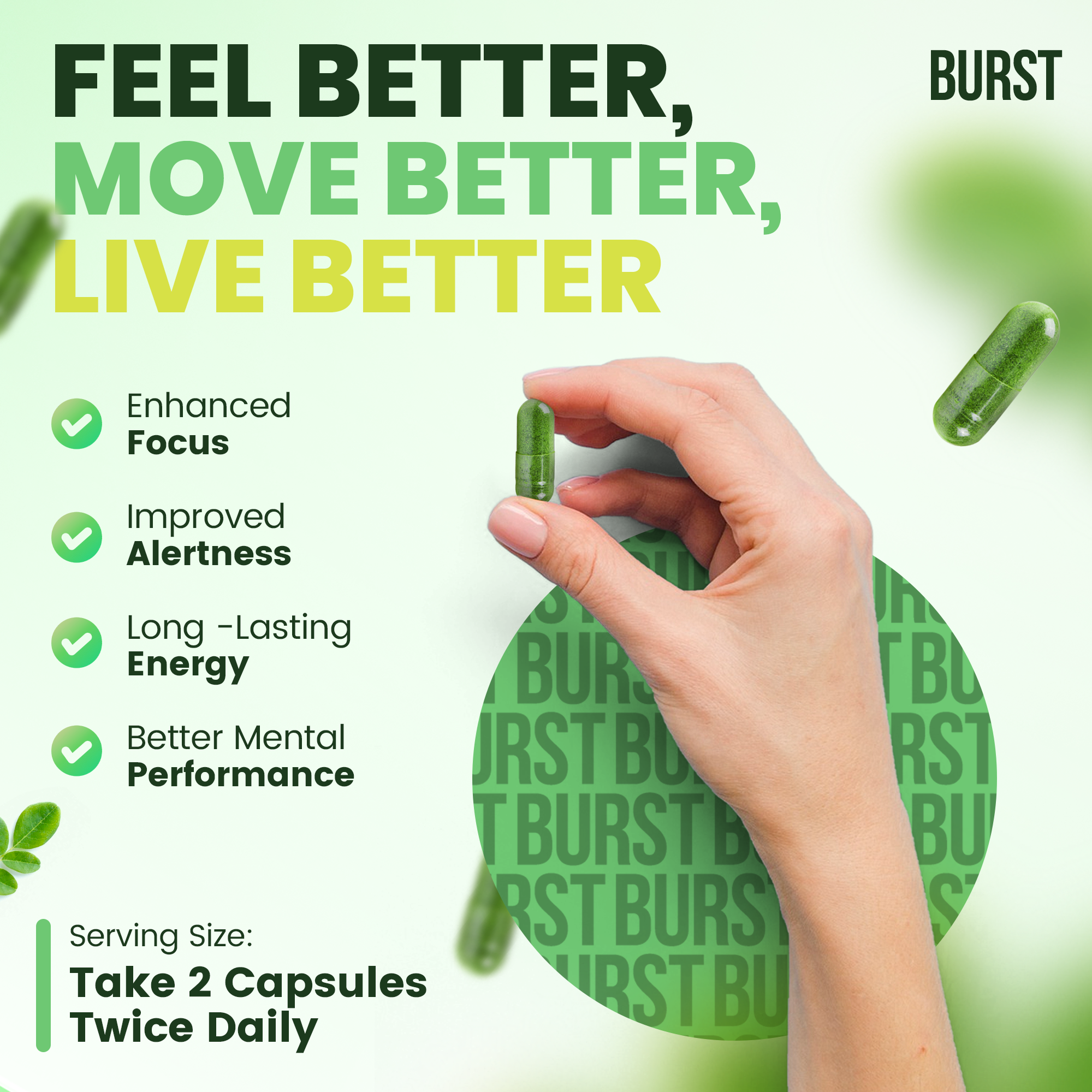 Moringa Capsules - 30 Day Supply