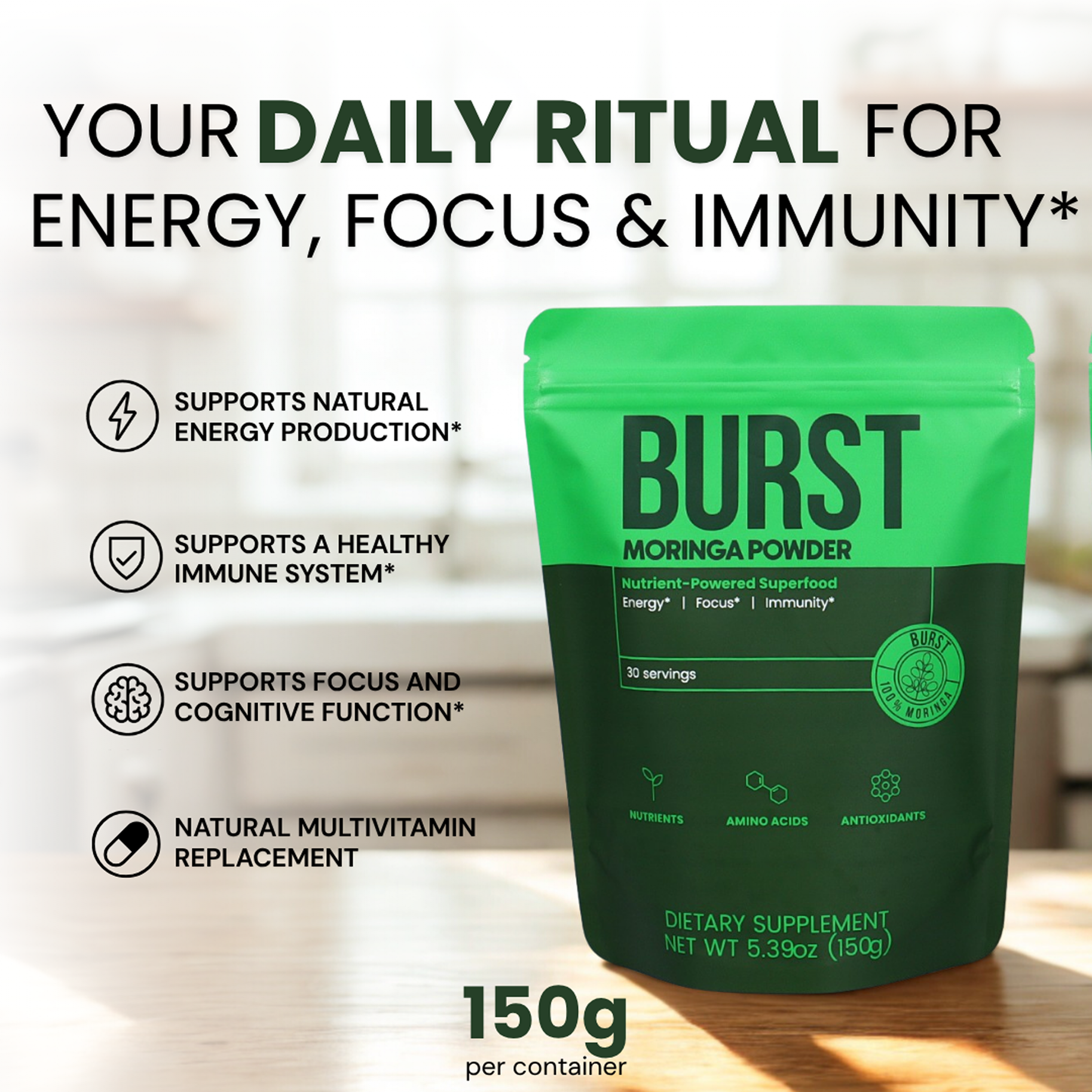 BURST Moringa Powder